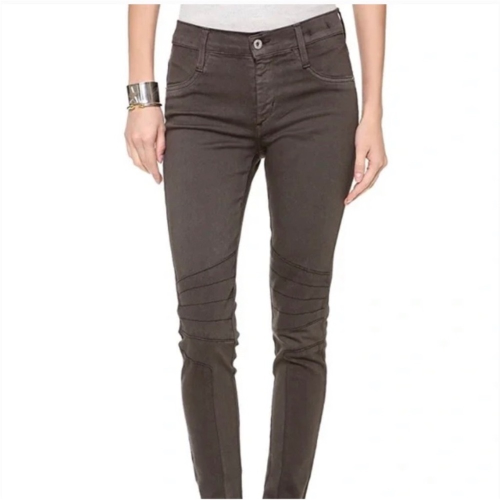 James Jeans Emilia Skinny Jeans Size 27/6 Dorado Gray Biker Moto